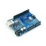 Placa Uno R3 Smd Com Cabo Usb (compatível Com Arduino)