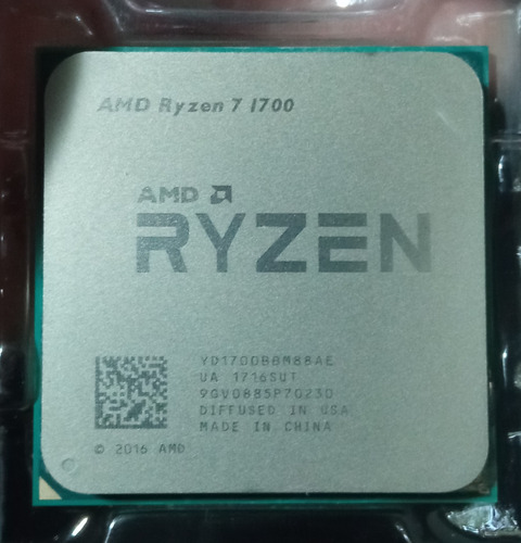 Processador Amd Ryzen 7 1700 Completo Com Cooler Original