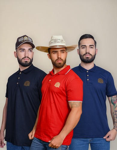 3 Camisetas Masculina Country Muladeiros Gola Polo