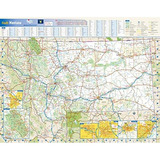 Mapa Pared Del Estado De Montana, Laminado De 22.5  X 1...