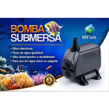 Bomba Submersa Wfish Wf-1000 Aquário Lago Fonte Filtro Motor 110v