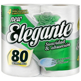 Papel Higienico Tissue Elegante Pack X 4 Rollos 80 M C/u