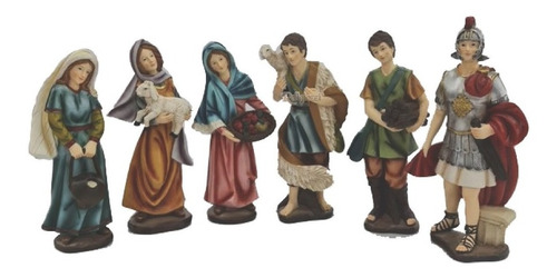 Complemento Aldeanos Pesebre 6und 25cm 531-43905 Religiozzi