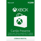 Cartão Microsoft Points Xbox Brasil R$ 200 Reais Brasil