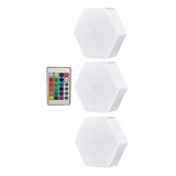 Lampara Led Rgb Autoadhesiva Hexagonal Modular Aplique 