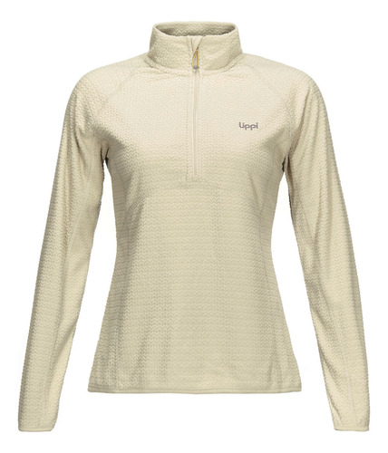 Poleron Mujer Lippi Jacaranda Nano-f 1/4 Zip Crudo