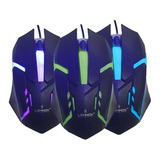 Mouse Gamer Usb Lehmox Ley-206 Cor Preto