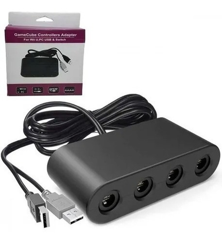 Adaptador Usb Para 4 Controles Gamecube Wii U / Pc / Switch