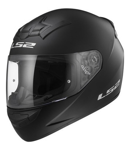 Casco Integral Moto Ls2 352 Rookie Solid Negro Mate 999