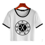 Remera Corta Exo Kpop Varios Diseños