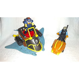 Imaginext Capitão Nemo E Stingray + Jet Ski Motomarine 