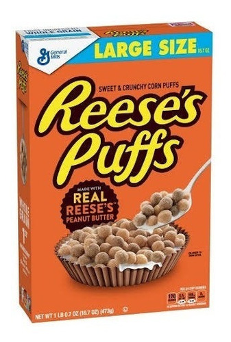 Una Caja De Cereal Reeses Puff Libre De Gluten Gluten Free