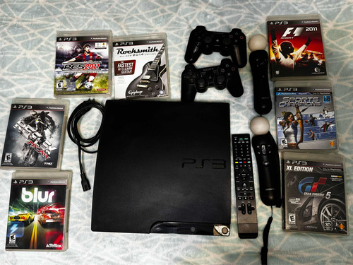 Playstation 3 + 2 Joystick + Juegos + Control Remoto