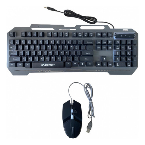 Combo Teclado Y Mouse Gaming Base Aluminio Conexión Usb 2.0