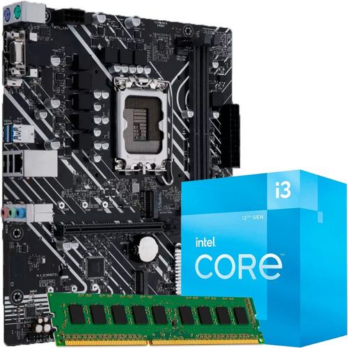 Actualizacion Combo Intel Core I3 12100 + 8gb + Mother