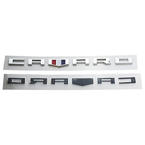 2x Oem Camaro Letter Emblem 3d Badge Black Red Line Ser... Foto 3