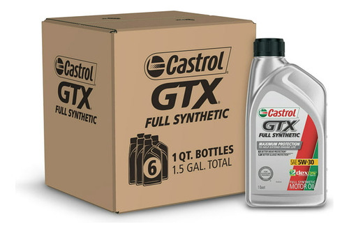 Aceite Castrol Gtx 5w30 Sintetico 6 X 946ml