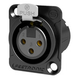 Conector Xlr Hembra De Chasis Seetronic Mk3f2c / Abregoaudio