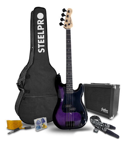 Paquete Bajo Electrico Jethro Series By Steelpro 505-sk