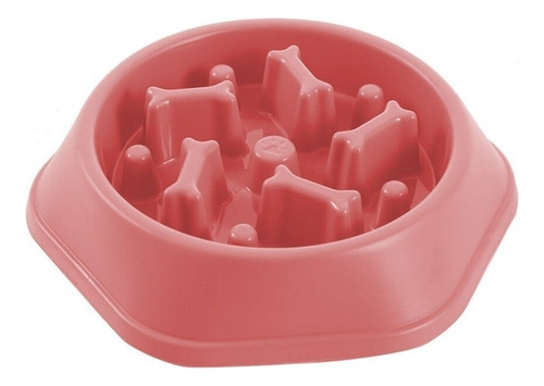 Comedero Para Perros Come Lento Premium Regula Ansiedad Color Rosa