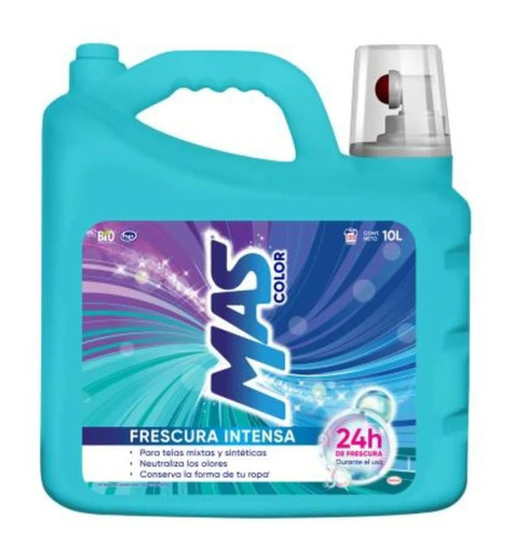 Detergente Liquido Mas Color 10 Litros Frescura Intensa