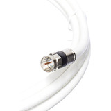 Cabo Tv Coaxial 50 Metros Antena Com Conector Montado Rg59