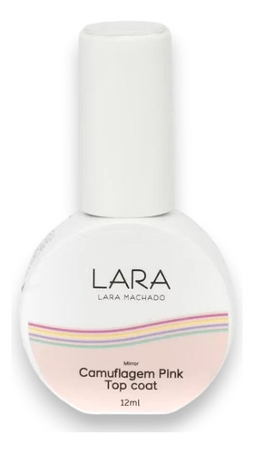 Top Coat Camuflagem Pink Lara Machado 12ml