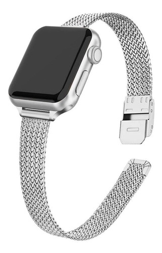 Correa Milanesa Para Apple Watch Band Series 8 7 6, 41 45 Mm