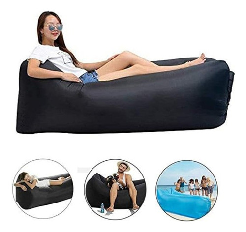 Cama Sillon Sofa Inflable Portatil Playa Colchon Descanso