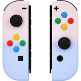 Carcasa Mando Joycon Para Nintendo Switch Color Rosa Violeta