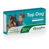 Top Dog 30kg Vermifugo Palatavel P/ Cães 2 Comprimid Giardia