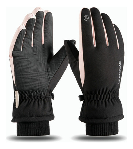 Guantes Cuero Térmicos Impermeables Touch Para Moto/bici