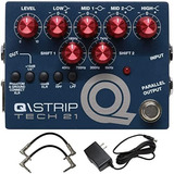 Pedal Eq Y Preamp Tech 21 Q-strip Con Cables Y Fuente 9v