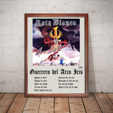 Rata Blanca Poster Album Guerrero Del Arco Iris En Cuadro