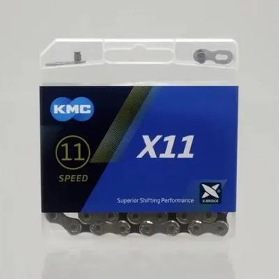 Cadena de bicicleta KMC X11 de 12.7mm x 2.18mm para monoplato SíColor Negro\u002FPlateado | Envío gratis