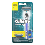 Aparelho De Barbear Gillette Mach3 Acqua Grip C/ 2 Un.