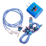 Kit Protector Para Cables Stitch - Cargadores - Audifonos