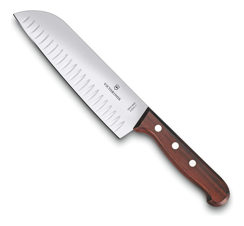 Cuchillo Victorinox Santoku Wood Madera Hoja De 17 Cm