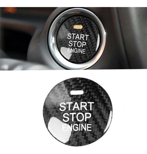Boton Start Stop Fibra Carbono P/ Mazda 2 3 6 Cx3 Cx5 16-18