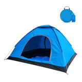 Camping 2/3 Pessoas Automática Impermeavel Barraca Azul