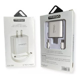 Cargador 20w Puerto Usb Tipo C A Cable Usb Tipo C 1.0 Mts