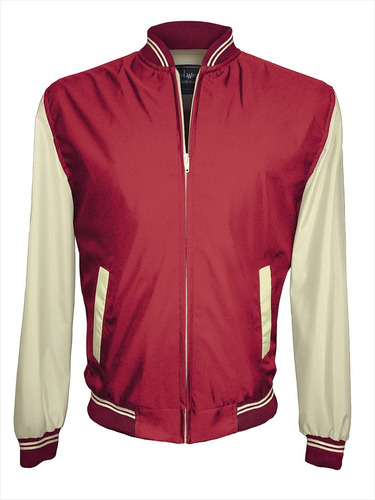 Chaqueta Hombre Deportiva Roja - Beige