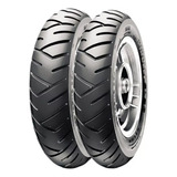 Par Pneu Original Elite/led125  Pirelli 90/90-12+100/90-10 