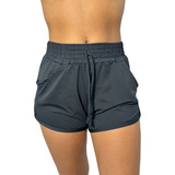 Shorts Praia Feminino Abertura Lateral Cintura Alta Adulto