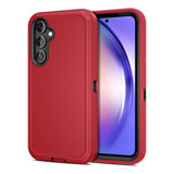 Funda Samsung A54 5g Silicona De Doble Capa - Rojo