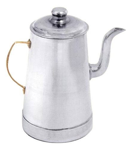 Cafetera De Aluminio Con Mango De Bronce - 3 Litros