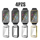 4 Funda Protectora Tpu Para Huawei Band 6/7 Y Honor Band6/7