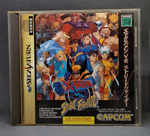 X-men Vs Street Fighter Original Japonês - Sega Saturno