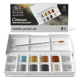 Acuarelas Cotman Colores Metalicos Pocket Box 8 Hp