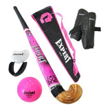 Combo Palo Hockey C/fibra Expert Platinum +acc 28a37.5 Elrey